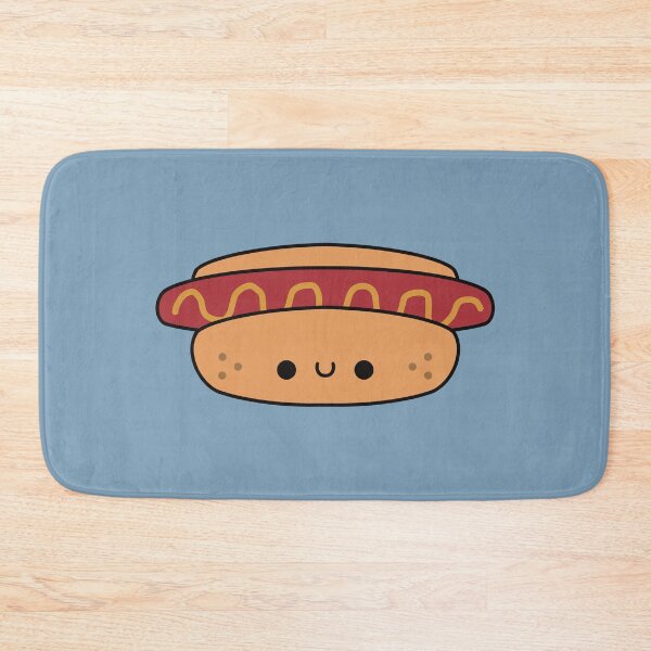 Item preview, Cute Hotdog With Mustard - Kawaii Hotdog designed and sold by KawaiiByDice.