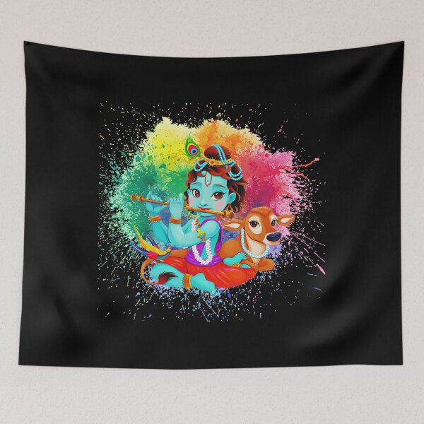 Item preview, Janmashtami Happy KRISHNA designed and sold by RagnarHouse.