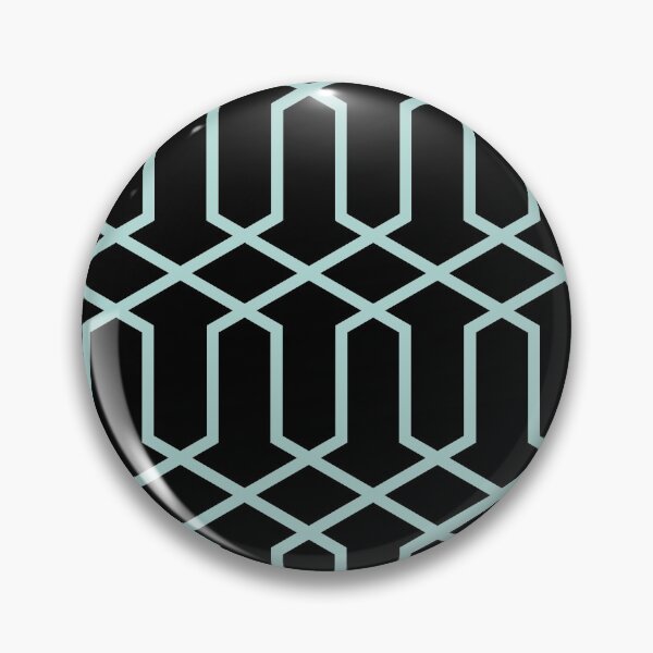 Item preview, Aquamarine and Black Tessellation Line Pattern 10 Coordinates w/ 2022 Color Trends Behr Wave Top M450-3 - Hue - Colour - Shade designed and sold by ColorOfTheYears.