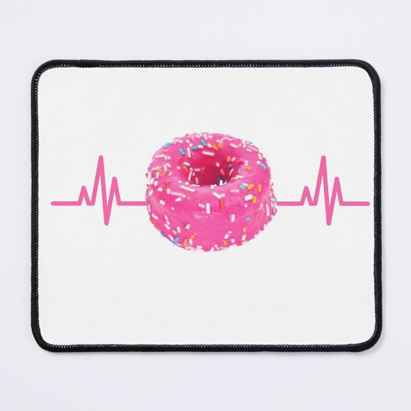 Item preview, Pink Donut - I love donuts - doughnuts - heartbeat designed and sold by Rooie Dries.