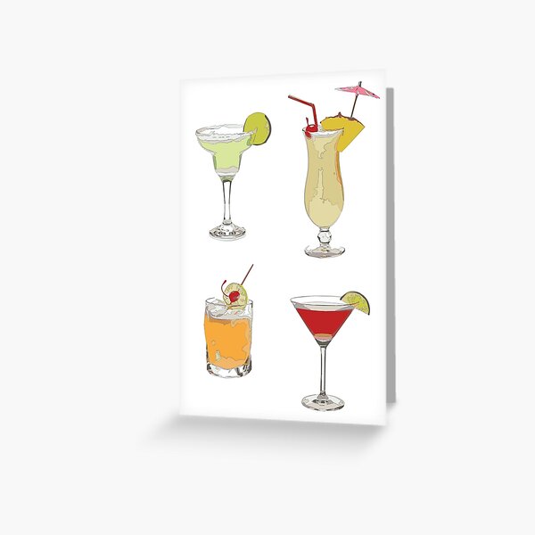 Cocktails Greeting Card
