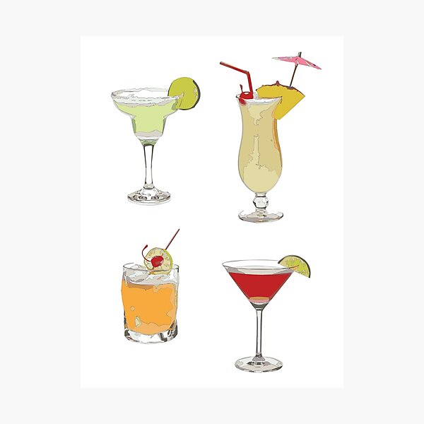 Cocktails Photographic Print