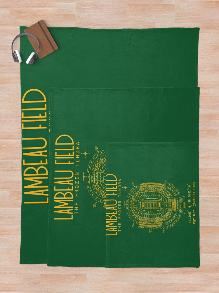 Green Bay Packers Lambeau Field Stadium Poster Print Throw Blanket for  Sale by Birch Trail Boutique