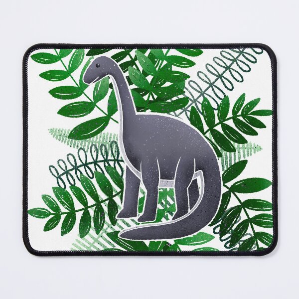 Item preview, Dinosaur & Leaves - Jungle Green designed and sold by monitdesign.