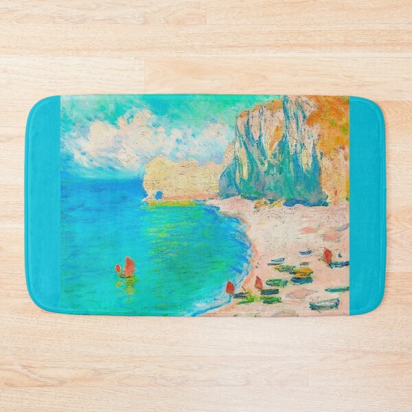 Item preview, The Beach and the Falaise d'Amont (1885) by Claude Monet designed and sold by CristalleLisa.