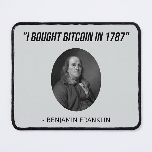 Item preview, Funny Benjamin Franklin Bitcoin USA History Meme T-Shirt designed and sold by Creekman Designs.