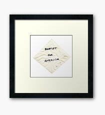 Bartlet for American Napkin Framed Print