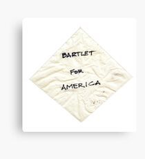 Bartlet for American Napkin Canvas Print