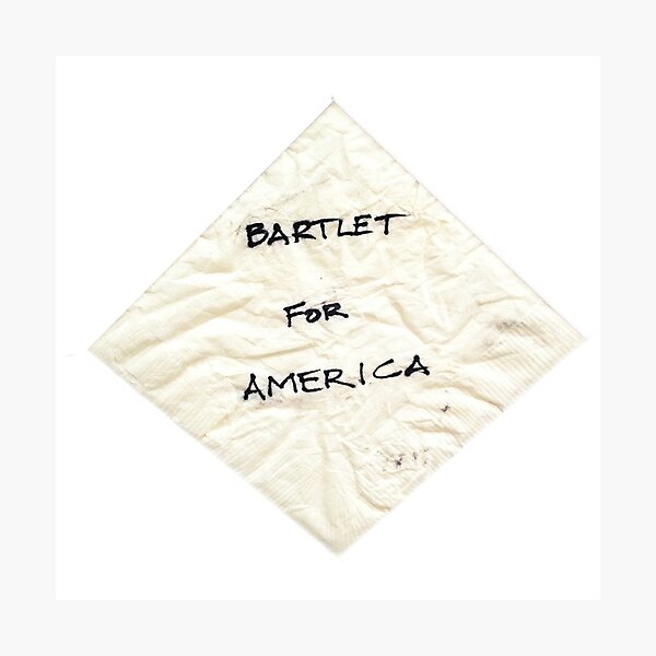 Artikel-Vorschau von Bartlet für amerikanische Serviette, designt und verkauft von jessguida.