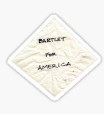Bartlet for American Napkin Sticker