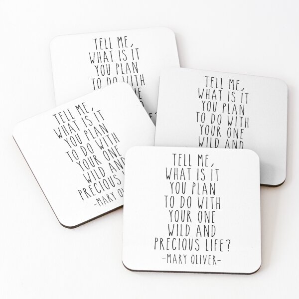 Item preview, Tell Me What Is It You Plan To Do With Your One Wild And Precious Life, Mary Oliver Quote, Inspirational Quote designed and sold by aenaonartwork.