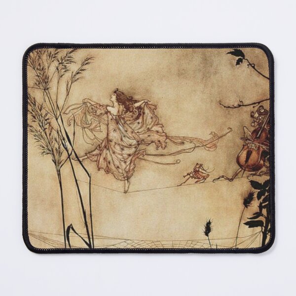 Artikelvorschau, Feen tanzen auf einem Spinnennetz Vintage Illustration von Arthur Rackham entworfen und verkauft von Bellathewilde.