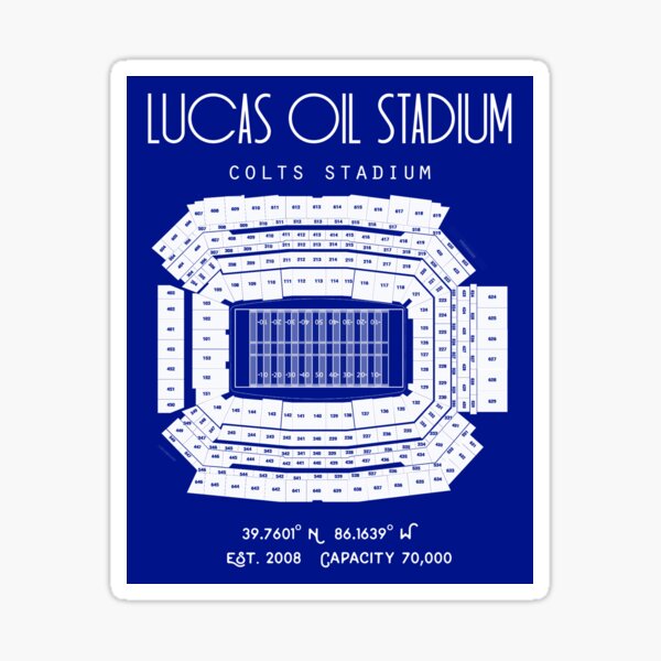 Lucas Oil Stadium Stickers for Sale