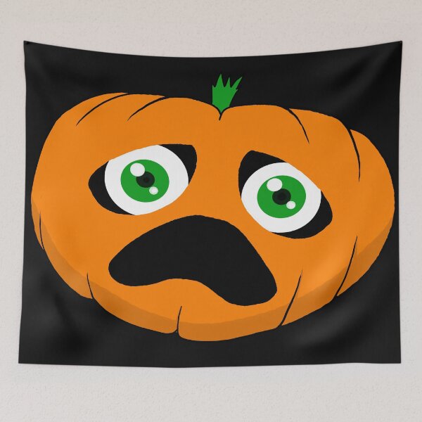Item preview, scared pumpkin designed and sold by Marty Thor.