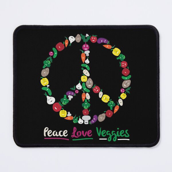 Item preview, Peace Love Veggies Vegetable Lover Gift For Vegans designed and sold by Creekman Designs.