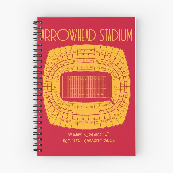 Item preview, Kansas City Chiefs Arrowhead Stadium Poster Print designed and sold by Birch Trail Boutique.