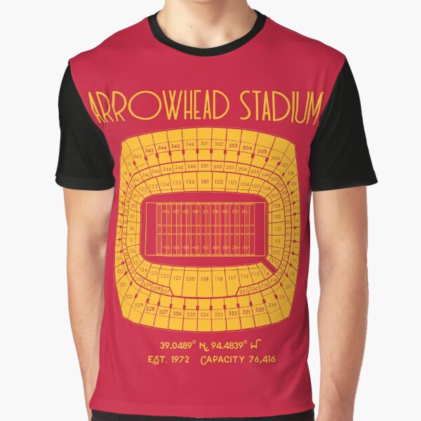 Kansas City Chiefs Arrowhead Stadium Poster Print | Graphic T-Shirt