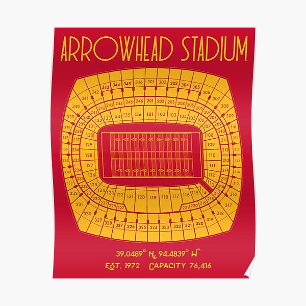 Arrowhead KC Heart - Kansas City - Posters and Art Prints