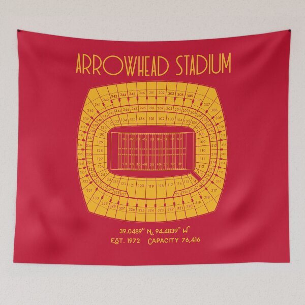 Item preview, Kansas City Chiefs Arrowhead Stadium Poster Print designed and sold by Birch Trail Boutique.