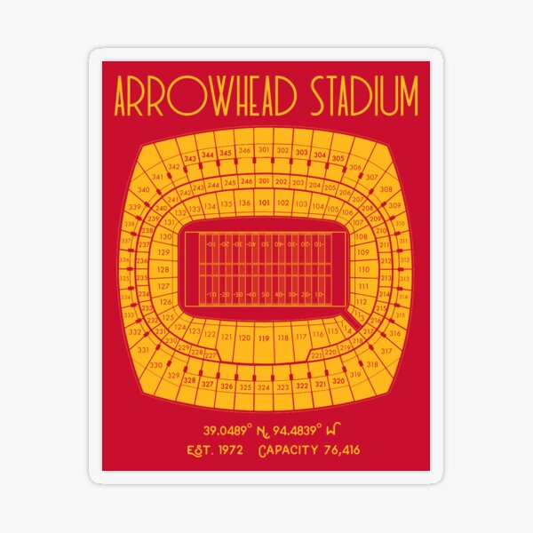 Arrowhead Stadium Sticker 