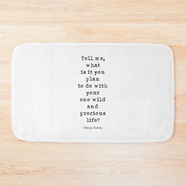 Item preview, Tell Me What Is It You Plan To Do With Your One Wild And Precious Life, Mary Oliver Quote, Inspirational Quote designed and sold by aenaonartwork.
