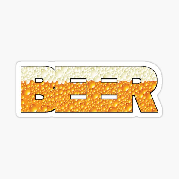 Beer Sticker for Sale by ttuniques