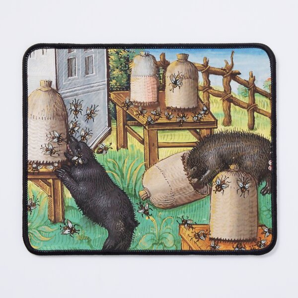 Item preview, HONEY THIEF BEARS ,BEES AND BEE HIVES Medieval Miniature designed and sold by BulganLumini.