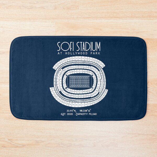 Item preview, Los Angeles Rams SoFi Stadium at Hollywood Park Stadium Poster Print designed and sold by Birch Trail Boutique.