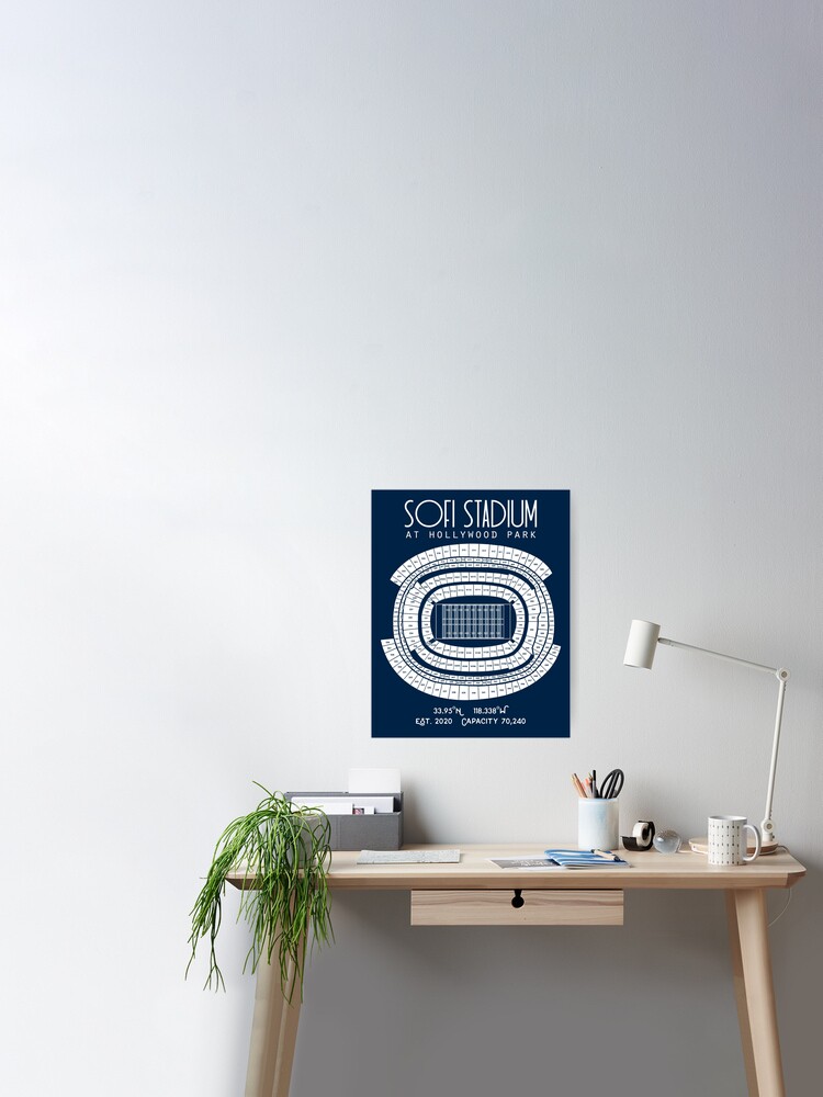 SOFI Stadium - Los Angeles Rams Art Print - the Stadium Shoppe