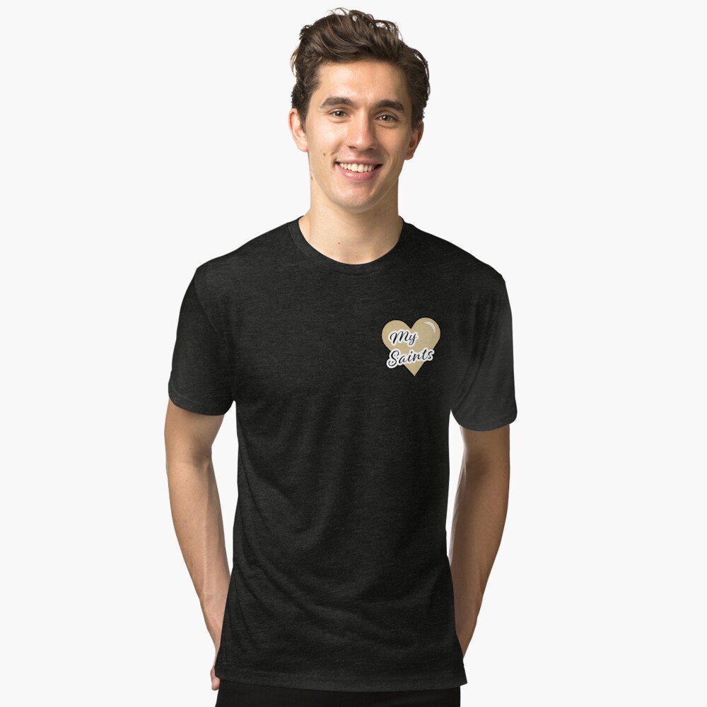 New Orleans Saints Tiny Heart Shape T-shirt - Jomagift