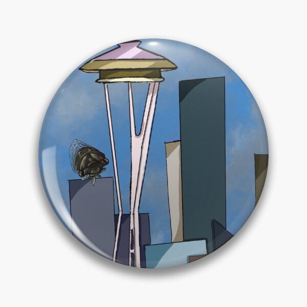 Item preview, Dae and the Seattle Space Needle designed and sold by DaetheCicada.