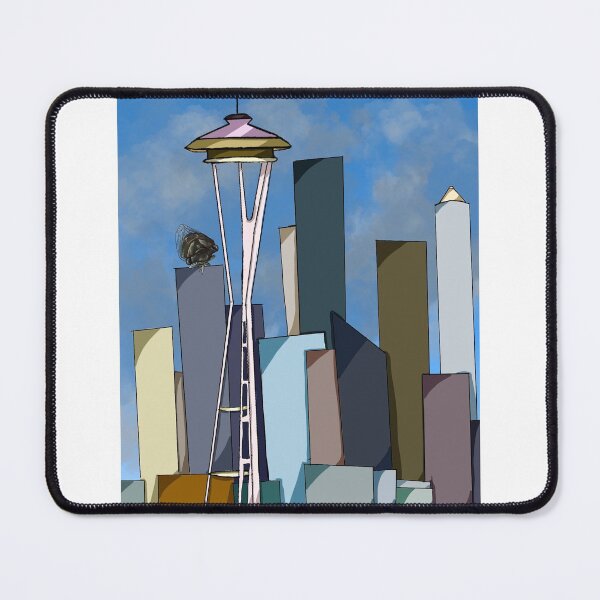 Item preview, Dae and the Seattle Space Needle designed and sold by DaetheCicada.