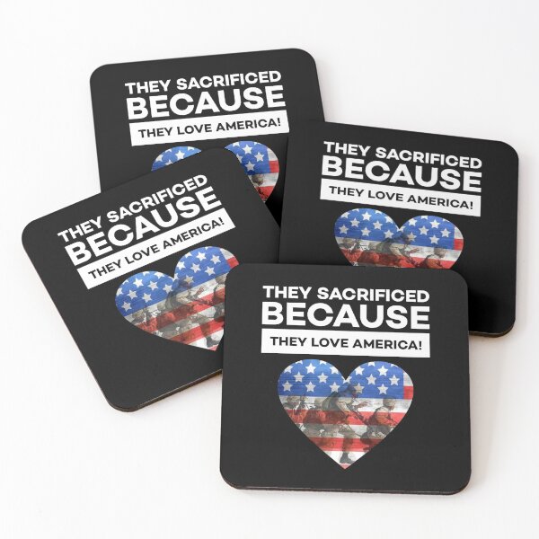 Item preview, They Sacrificed Because They Love America designed and sold by Twittlefish.