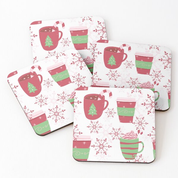 Item preview, Holiday Beverages Christmas Cream Candy Canes Snowflakes designed and sold by lesrubadesigns.