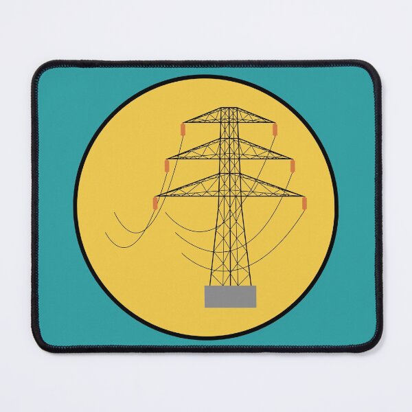 Item preview, Electricity Transmission Tower art for Electrician and Lineman designed and sold by EngineersArt.