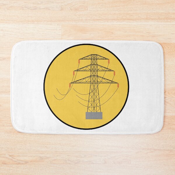 Item preview, Electricity Transmission Tower art for Electrician and Lineman designed and sold by EngineersArt.