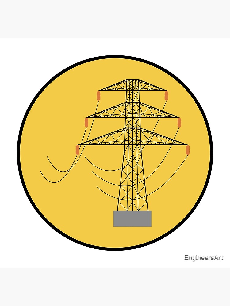 electricity tower drawing