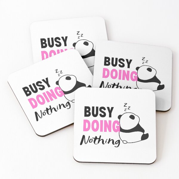 Item preview, Busy Doing Nothing Panda, Very Busy Doing Nothing, Sleepy Panda, Maybe Later designed and sold by Airmilly Store.
