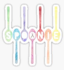 Spoonie Spoons Watercolor Sticker