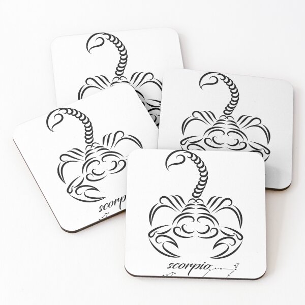 Item preview, Abstract Black Scorpio Sign Astrology For Scorpio Personality designed and sold by Yobeli.
