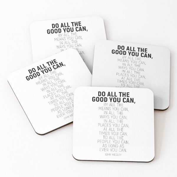 Item preview, Do All The Good You Can, By All The Means You Can, John Wesley Quote, Inspirational Quote designed and sold by aenaonartwork.