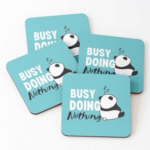 Item preview, Busy Doing Nothing Panda, Very Busy Doing Nothing, Sleepy Panda, Maybe Later designed and sold by Airmilly Store.