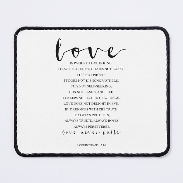 Item preview, Love Is Patient, Love Is Kind, 1 Corinthians 13:4-8. Bible Verse, Wedding Decor, Anniversary Gift designed and sold by aenaonartwork.