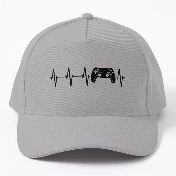 Gamer Heartbeat Gift / Funny Birthday Video Game Controller / Gaming Gift for Nerd Geek Gamerrming Gift Baseball Cap