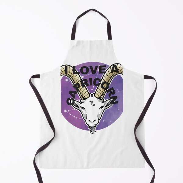 Item preview, I LOVE a Capricorn WITH THE GOAT face png, black, white and purple designed and sold by DoloresAlaire.