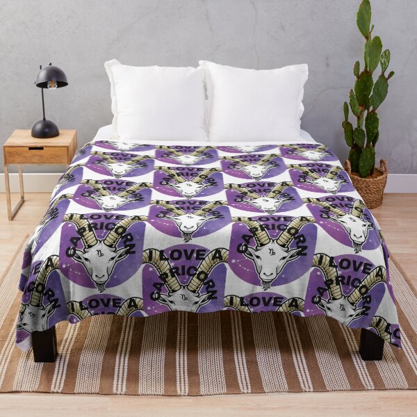 Item preview, I LOVE a Capricorn WITH THE GOAT face png, black, white and purple designed and sold by DoloresAlaire.
