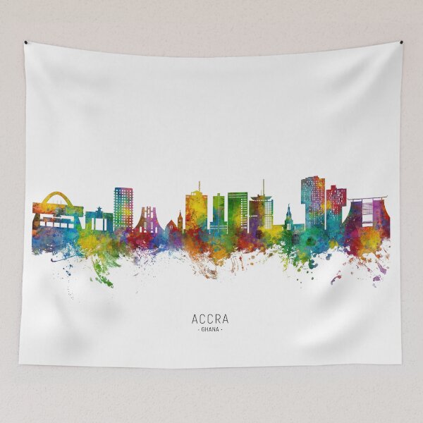 Item preview, Accra Ghana Skyline designed and sold by ArtPrints.