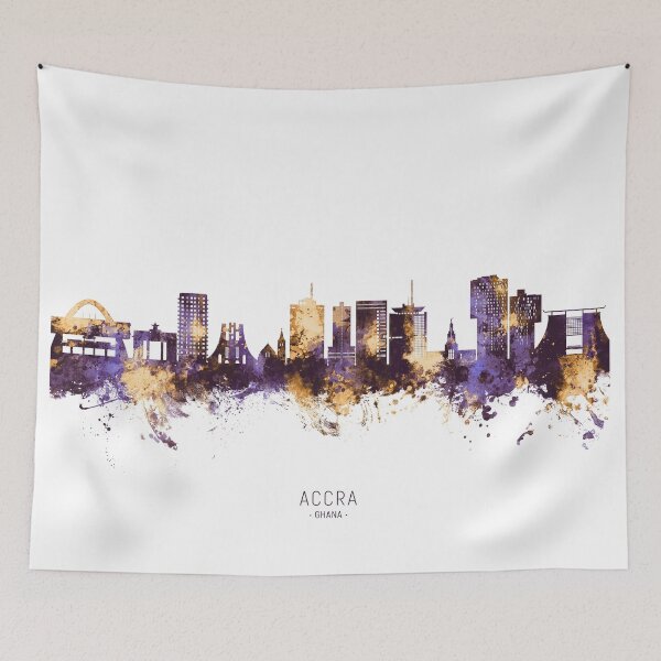 Item preview, Accra Ghana Skyline designed and sold by ArtPrints.