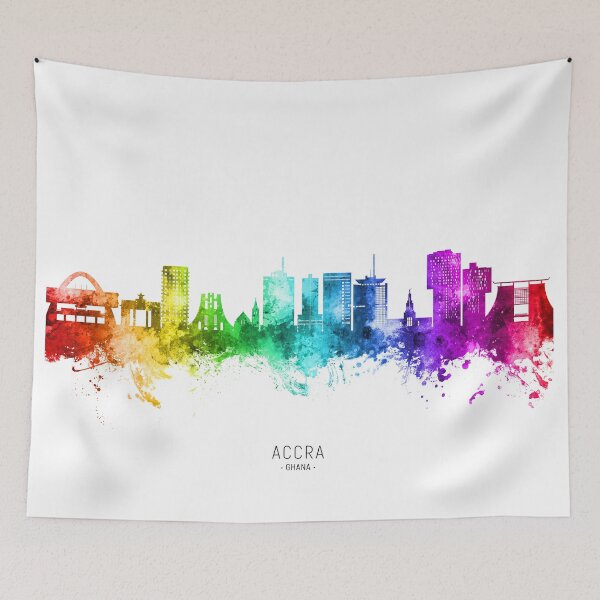 Item preview, Accra Ghana Skyline designed and sold by ArtPrints.