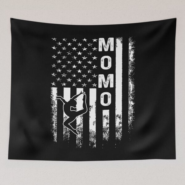 Item preview, Gymnastics Momo American Flag Vintage Christmas Xmas Long Sleeve  designed and sold by AdonisShop.